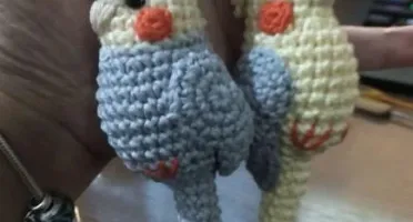 Chaveiro de Crochê Calopsita