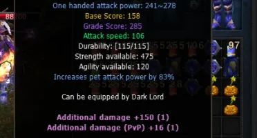 DARKLORD MU-DREAM x5 24RR LVL 400 + ITENS+ZEN