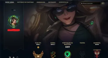 Conta League of legends com diversas skins.