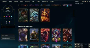 Conta de LoL Ouro 3 (LVL 318)