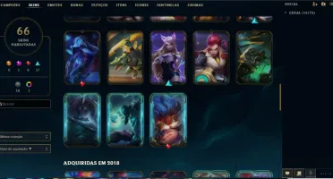 Conta de LoL Ouro 3 (LVL 318)