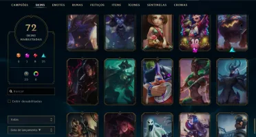 Conta Diamante 4 Skin kayle juiza e 10 páginas de runa