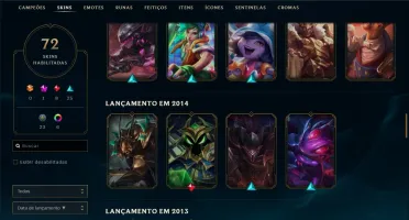Conta Diamante 4 Skin kayle juiza e 10 páginas de runa