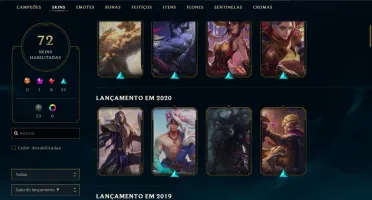 Conta Diamante 4 Skin kayle juiza e 10 páginas de runa