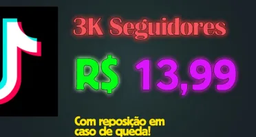 500 Seguidores Tik Tok por R$ 3,99 ! Entrega Rápida e Segura