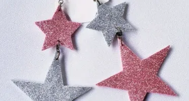Brincos Carnaval Estrela Eva