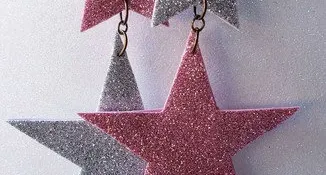 Brincos Carnaval Estrela Eva