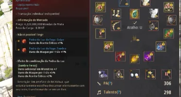 conta BDO com BS PEN +2 artefato kabua (704 GS)