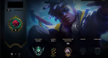 Conta League of Legends Platina 1 (Honra 0)