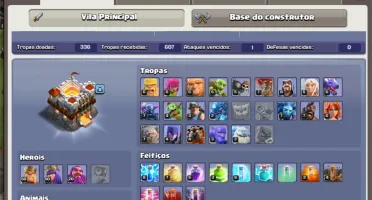 CLASH OF CLANS CV11 FULL ... SÓ COMPRAR E UPAR PARA O 12
