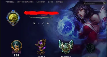 VENDA DE ACC LEAGUE OF LEGENDS, ELO PLATINA III