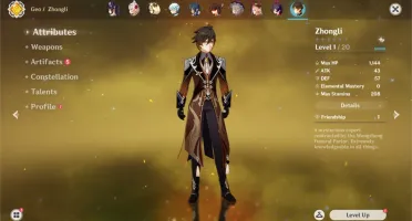 Genshin Impact AR48 Raiden, Itto, Zhongli, Diluc e Aloy!