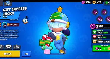 Conta Brawl Stars com a Jacky natalina, no precinho!
