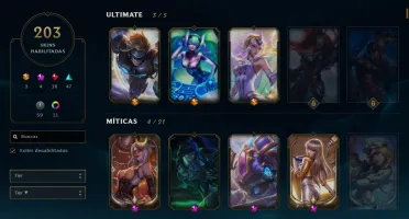 Vendo conta League of Legends com todos os Champs