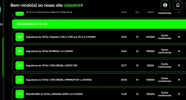 Painel de consultas de seguidores
