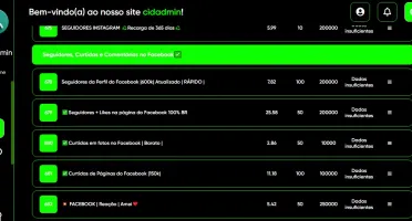 Painel de consultas de seguidores