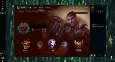 Conta nova League of Legends, ouro nas 2 filas, honra 5