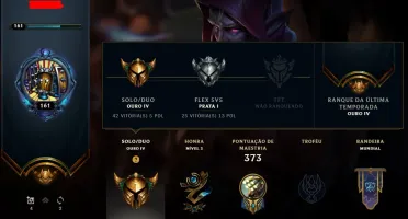 CONTA LOL OURO IV