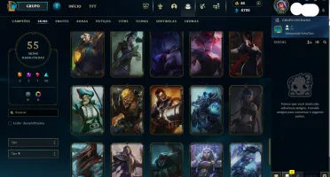 Conta Lol Esmeralda 4 75% Win Rate - Sem Risco De Banimento