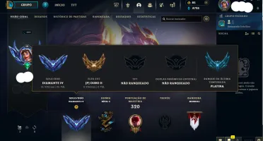 Conta Lol Esmeralda 4 75% Win Rate - Sem Risco De Banimento