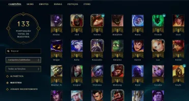 Conta league of legendes gold 1 com mmr plat 5