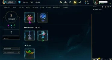 CONTA LOL - SKIN UFO CORKI - PRATA 1 S11  63 Champ E 61 SKIN