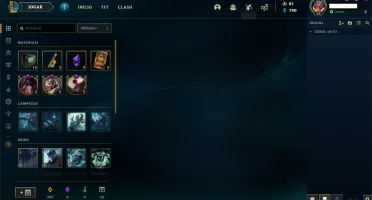 CONTA LOL - SKIN UFO CORKI - PRATA 1 S11  63 Champ E 61 SKIN