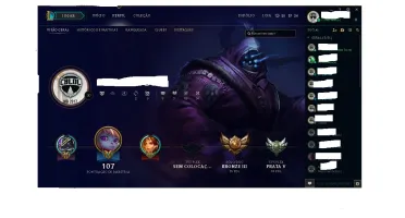 Conta League of Legends  smurf