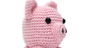 Porco Bola em amigurumi