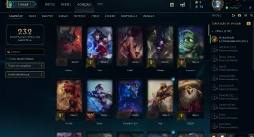 Conta de lol / gold4 , s9 era platina4/ 103 champs, 25 skins