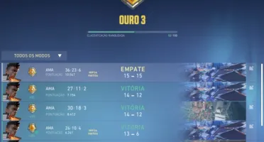 Conta valorant Rank Ouro