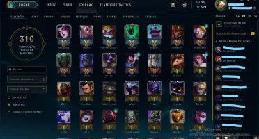 Conta gold solo-88 skins(2 ultimate,4 lendaria e 32 legados)