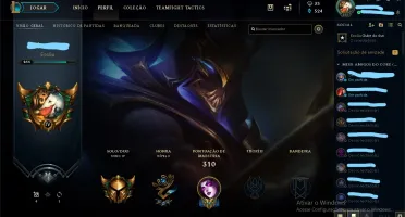Conta gold solo-88 skins(2 ultimate,4 lendaria e 32 legados)