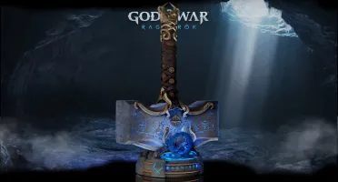 Mjolnir God of War Ragnarok Martelo stl 3d led