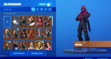 Conta Fortnite T2 Ate T10 + 1200 Vbucks + 1000 Vitorias