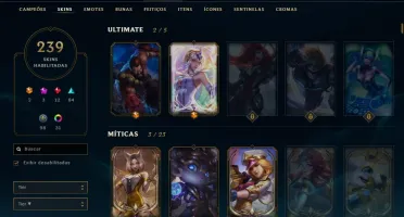 CONTA D1 (Várias skins e cromas de criador de conteúdo)