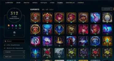 CONTA D1 (Várias skins e cromas de criador de conteúdo)
