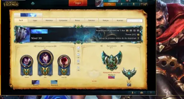 Conta League of Legends Platina V