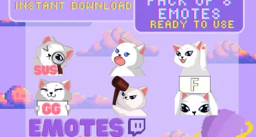 Gatinhos fofinhos emotes (Twitch)
