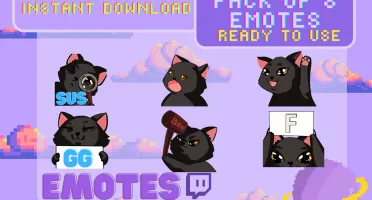 Gatinhos fofinhos emotes (Twitch)