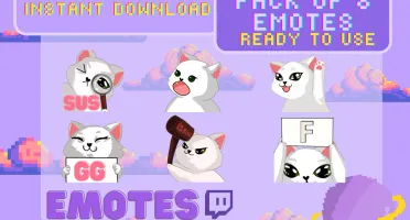 Gatinhos fofinhos emotes (Twitch)