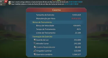 Lords Mobile Full T5, 1,1b de poder, muitos packs