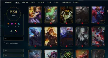 Conta League of Legends - TODOS os campeões!! 234 SKINS!!