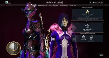 Conta Warframe Maestria 12
