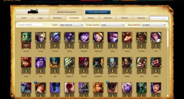 Conta Prata V + 60 Campeões + Skins PDL 20 - 24 R$50,00