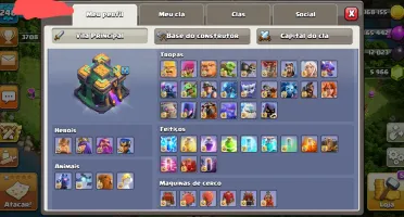 Clash of clans CV14 Full com itens mágicos e 5,501 gemas