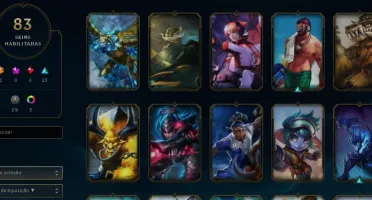 LOL CONTA OURO, TODOS OS CHAMPS + 83 SKINS