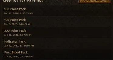 Conta Path of Exile (Varios cosmeticos)