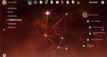 Genshin Impact Hutao com Lança de Jade Primitiva/Mona/Venti