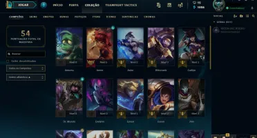 Conta de lol unranked 27 champs 7 skins